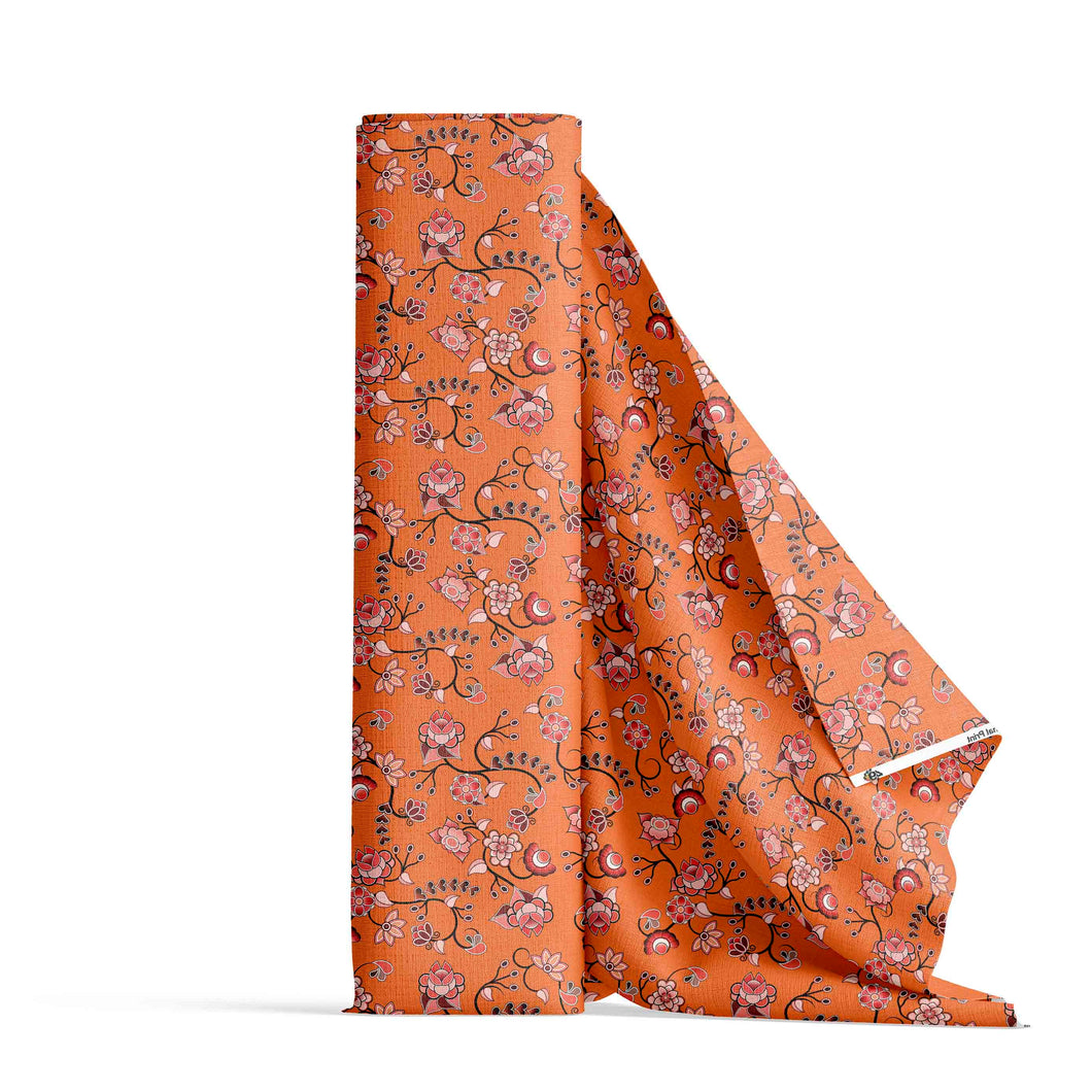 Floral Amour Orange Fabric