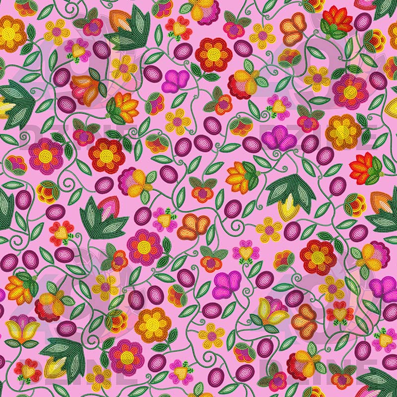 Boreal Bounty Pink Fabric