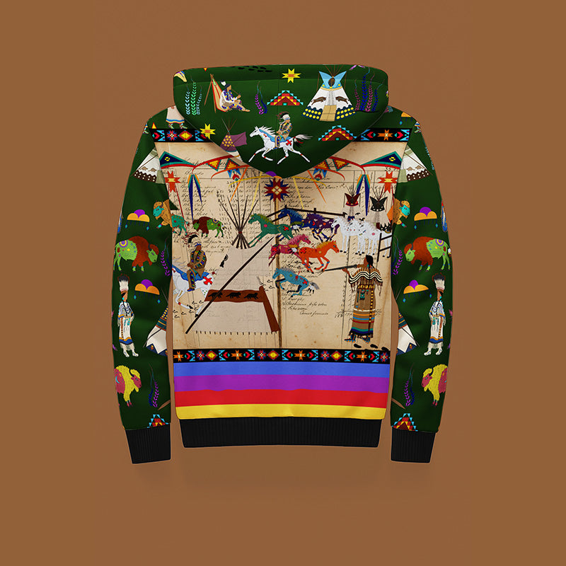 Broken Dowry Forest Sherpa Hoodie