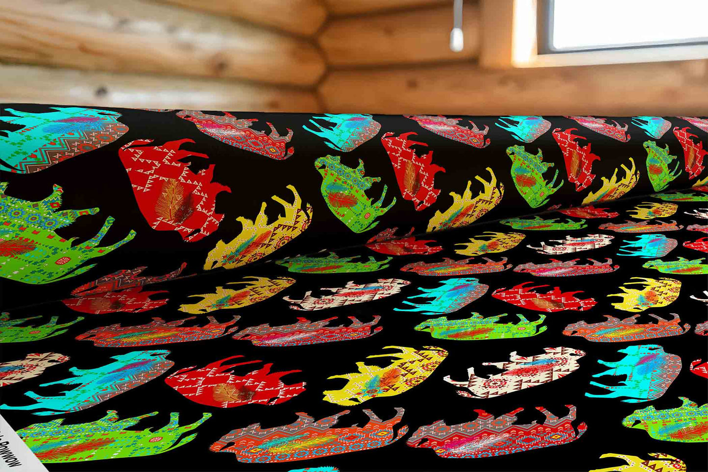 Buffalo Powwow Fabric
