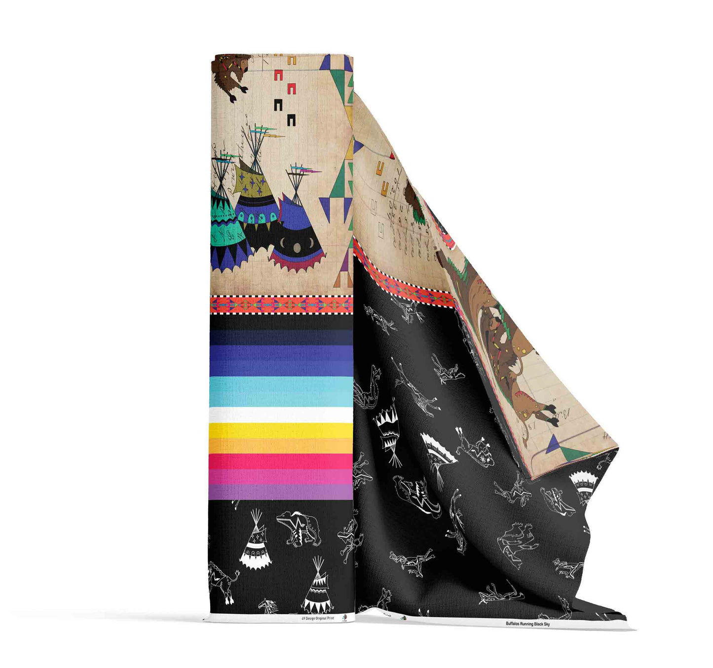 Ledger Buffalos Running Fabric