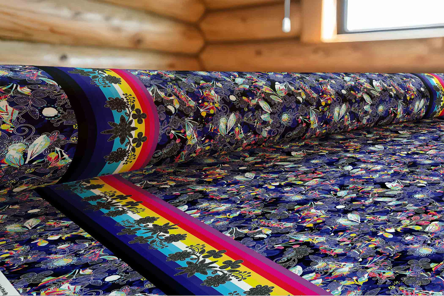Culture in Nature Blue Fabric