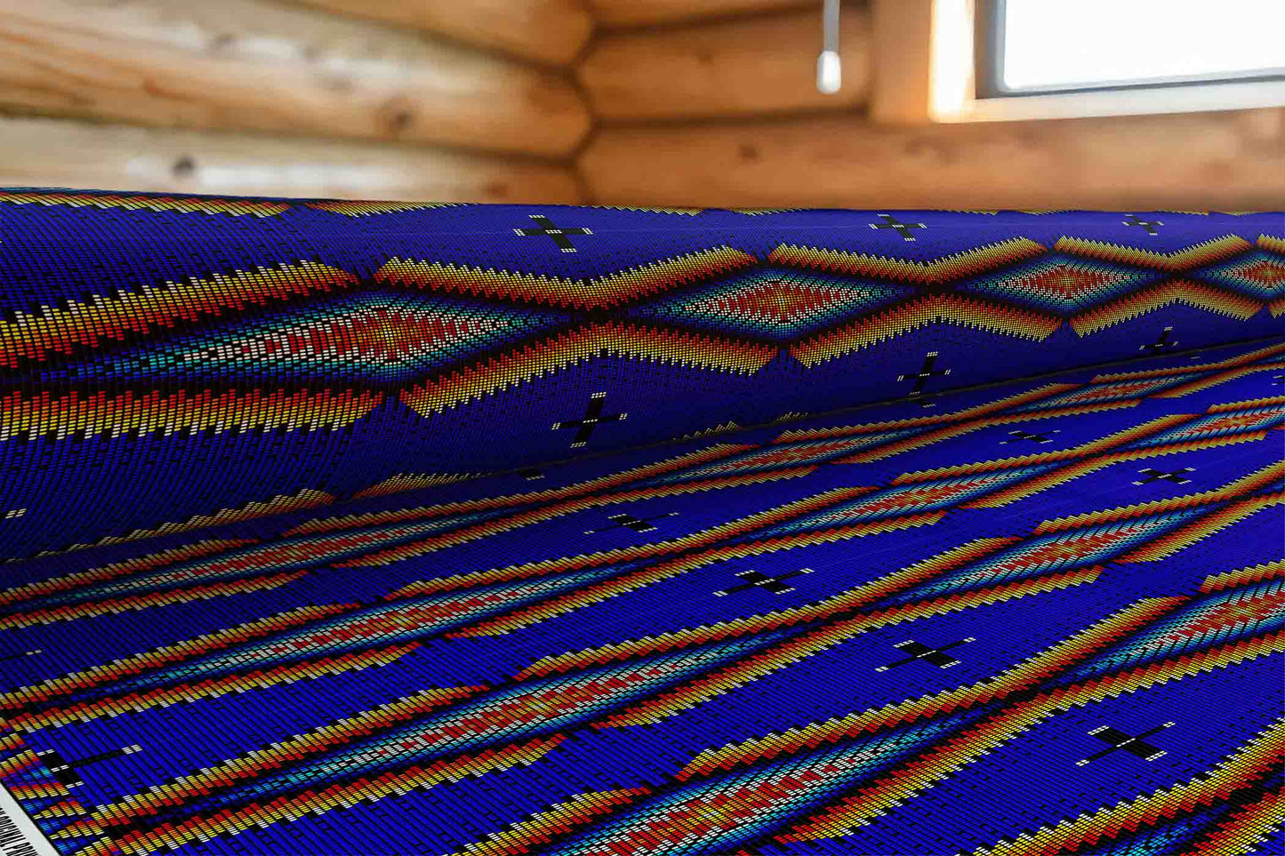 Diamond in the Bluff Blue Fabric