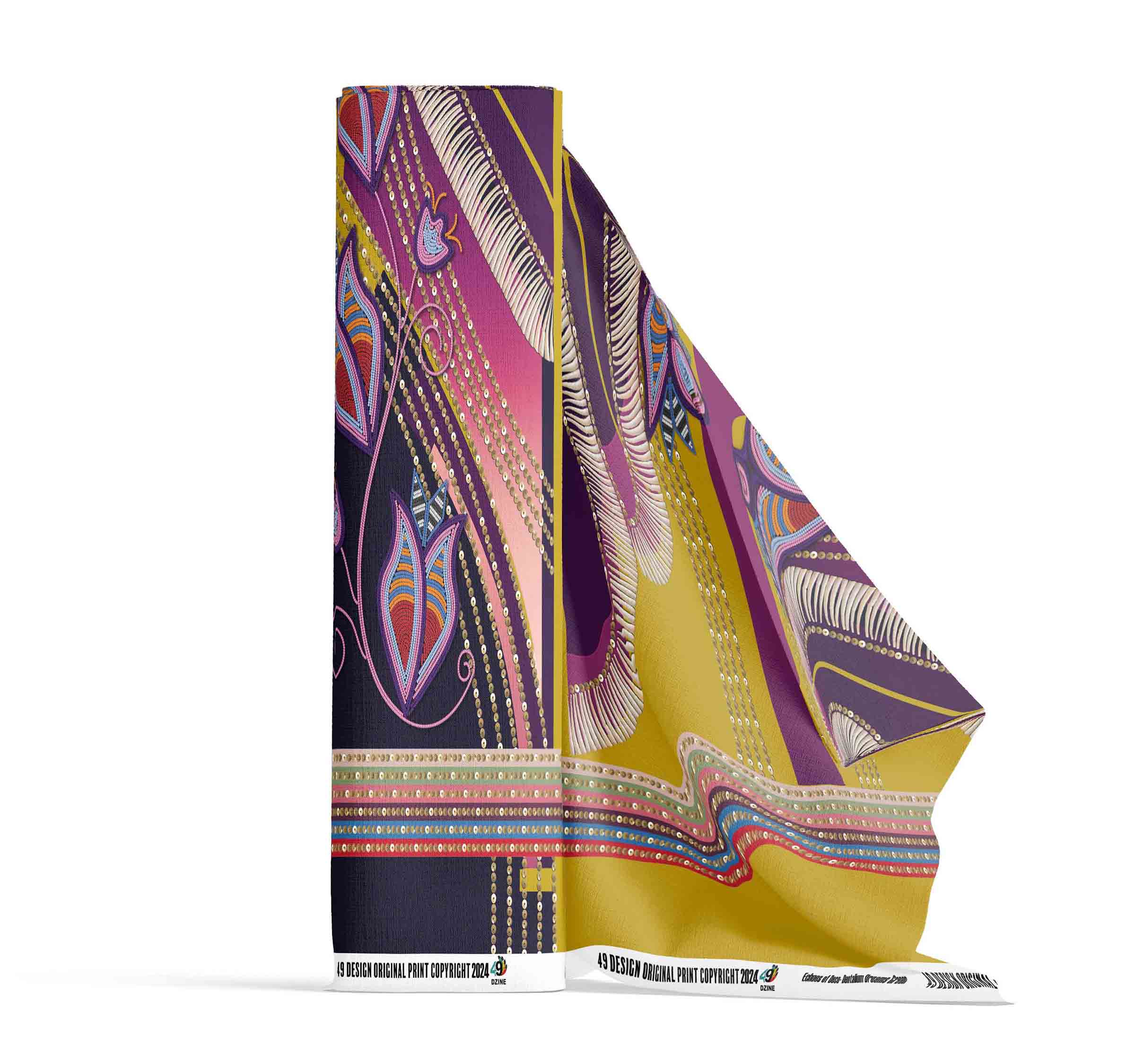 Dentalium Dreams Maroon Ribbon Jogger Pants