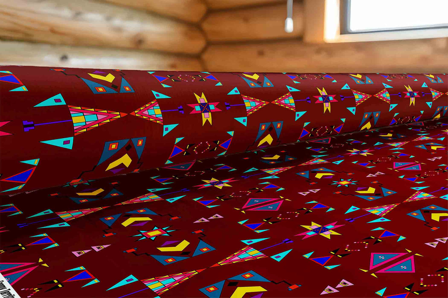 Enemy Territory Maroon Fabric