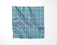 Load image into Gallery viewer, Geometric Floral Spring Sky Blue Fabric

