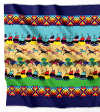 Load image into Gallery viewer, Prairie Bison Hunt Blue Fabric
