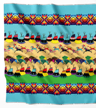 Load image into Gallery viewer, Prairie Bison Hunt Turquoise Fabric
