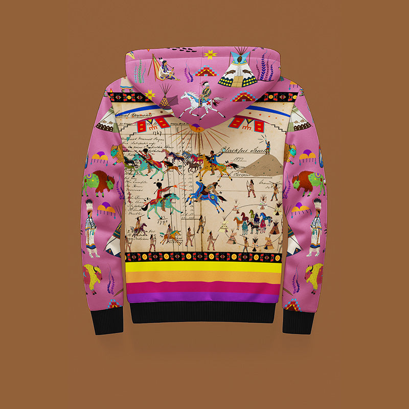 Fierce Alliances Pink Sherpa Hoodie
