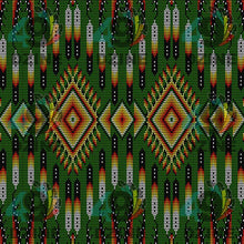 Load image into Gallery viewer, Fire Feather Green Fabric
