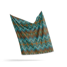 Load image into Gallery viewer, Fire Feather Turquoise Fabric
