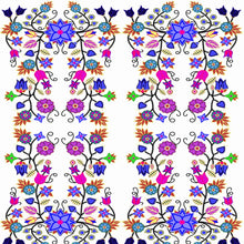 Load image into Gallery viewer, Floral Beadwork Seven Clans White Fabric
