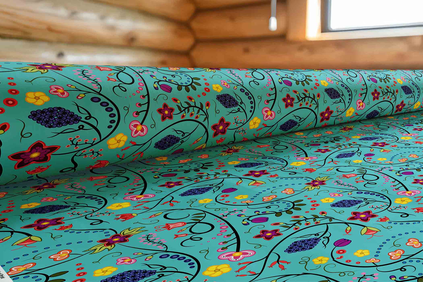 Fresh Fleur Sky Fabric