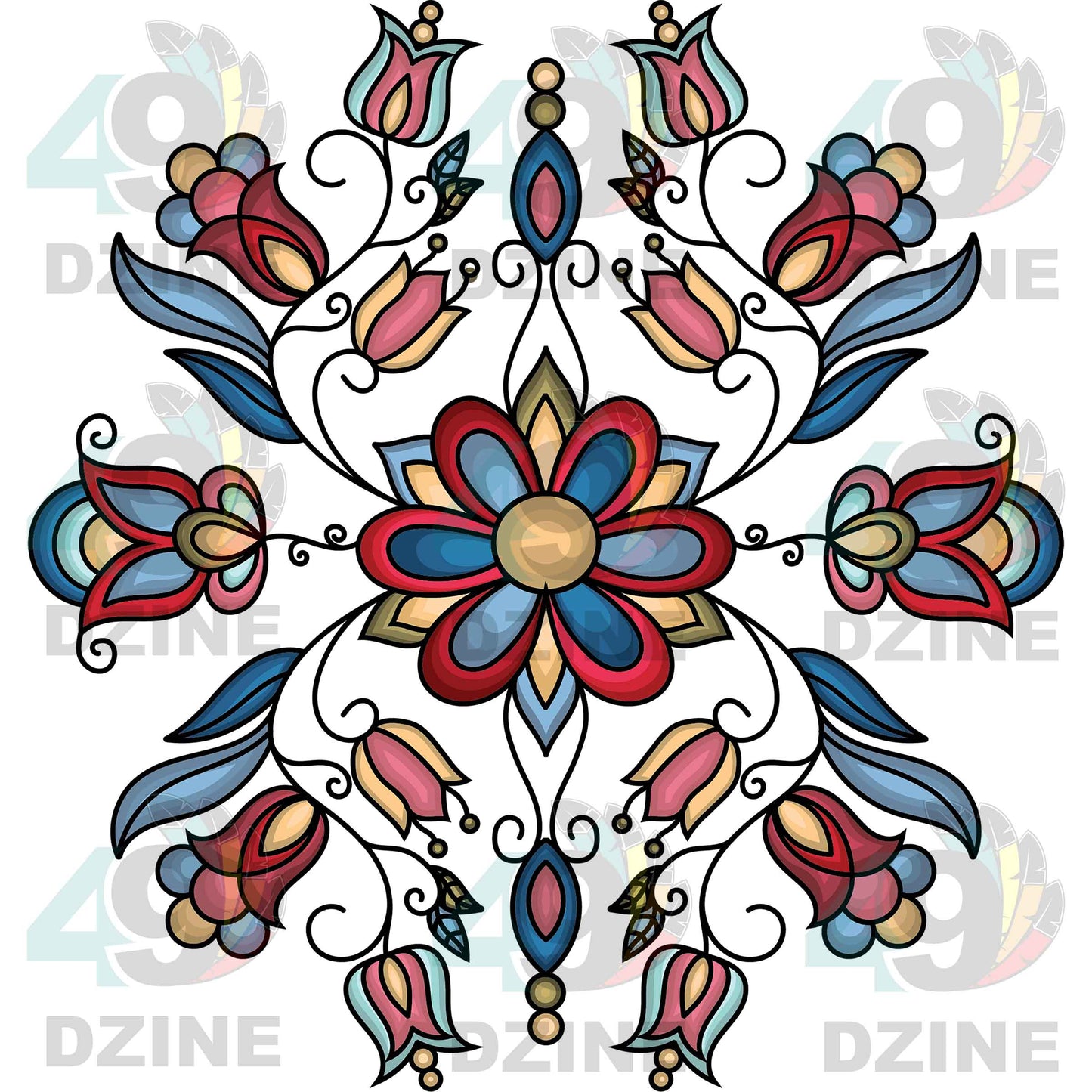 Frozen Petal Cascade