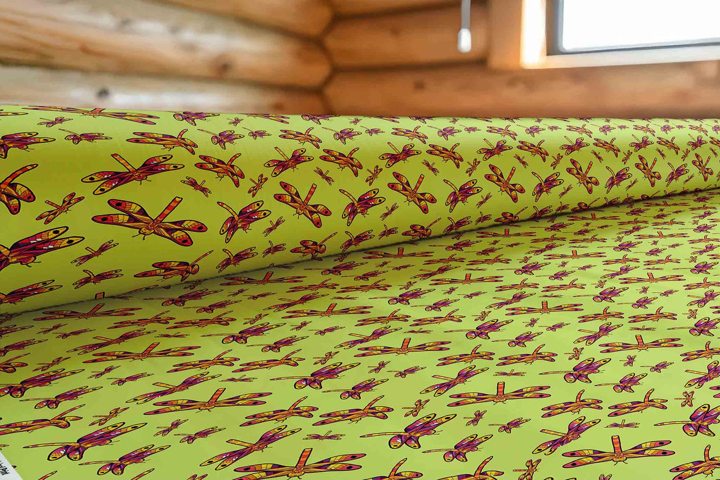 Gathering Lime Fabric