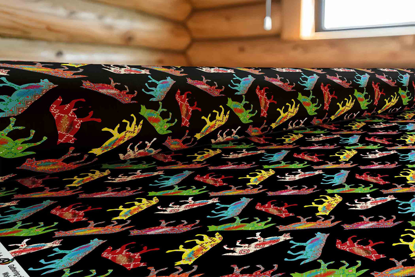 Gathering of the Wolves Fabric
