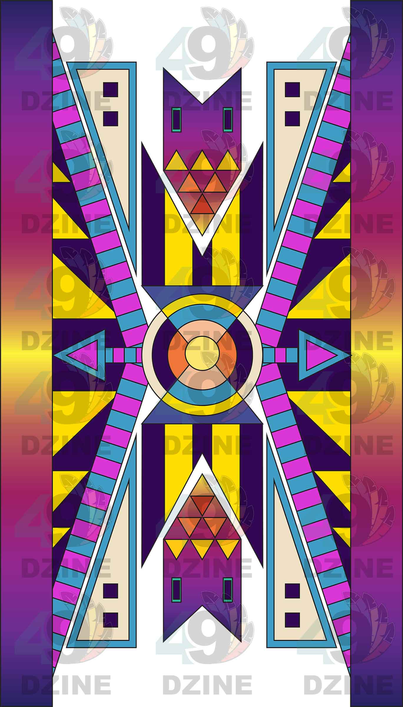 Geometric Skirt Panel