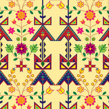 Load image into Gallery viewer, Geometric Floral Spring Vanilla Fabric
