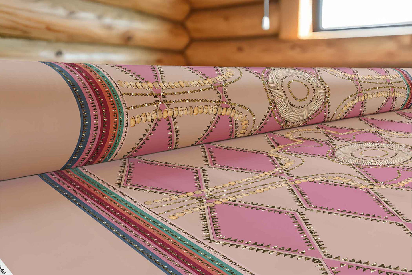 Gilded Nomad Blush Fabric