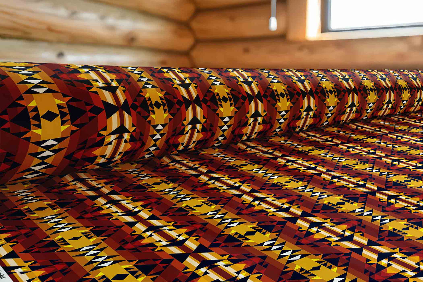 Golden Clouds Fabric