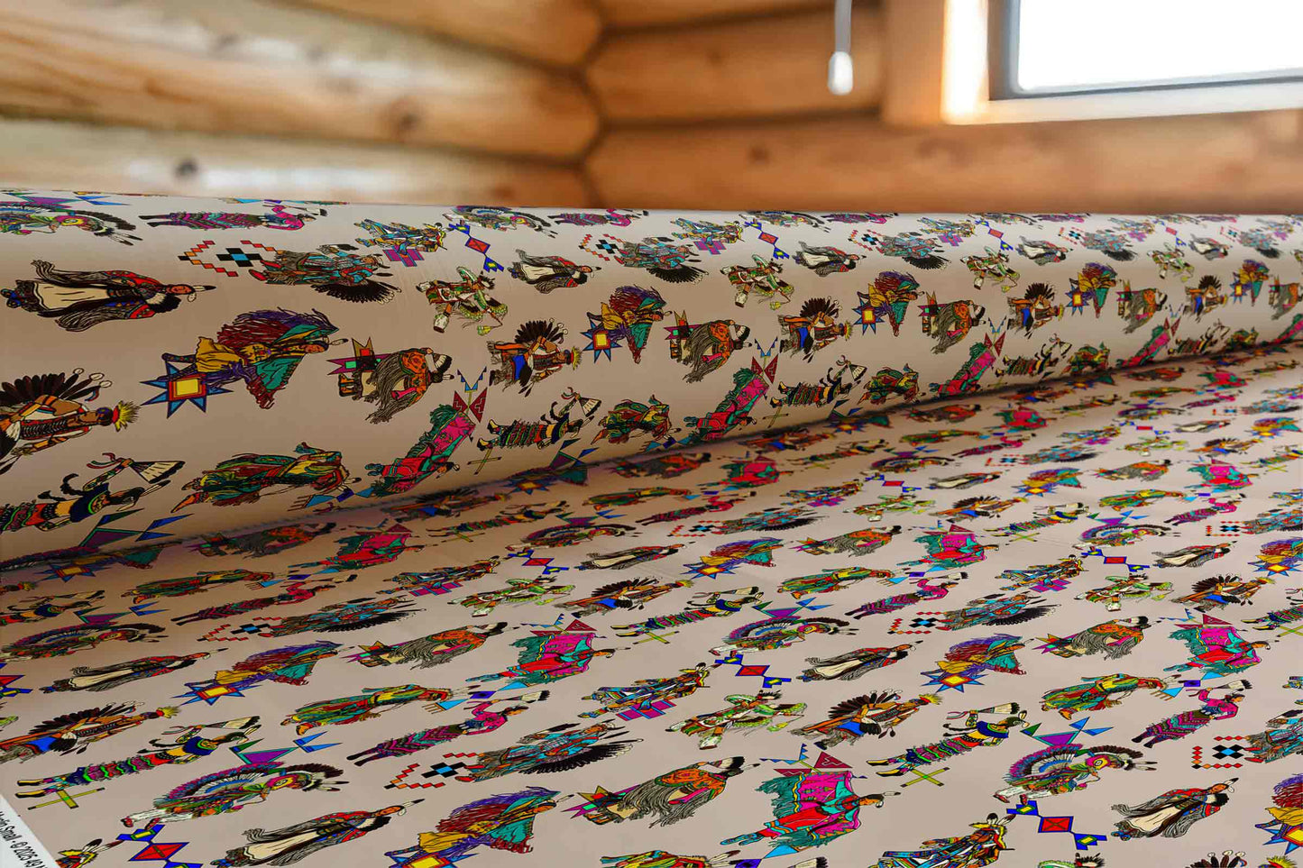 Grand Entry Dancers Muslin Small Fabric