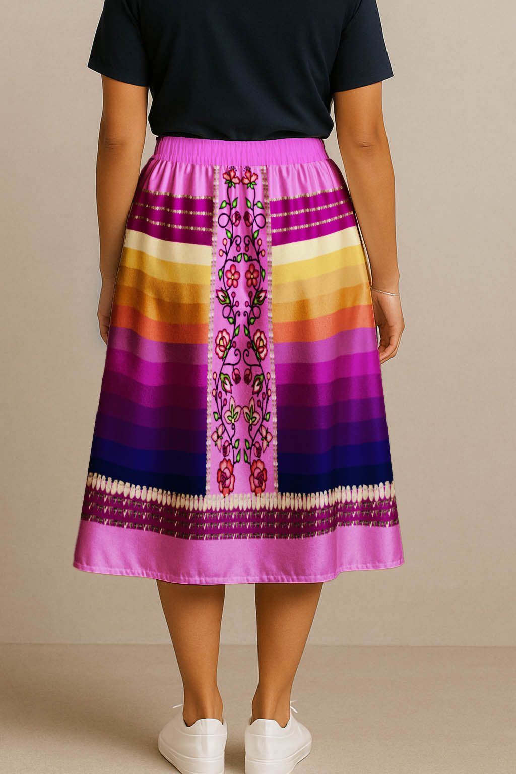 Grandmother Legacy Magenta 2 Midi Skirt