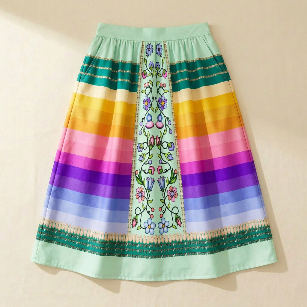 Grandmother Legacy Mint 2 Midi Skirt