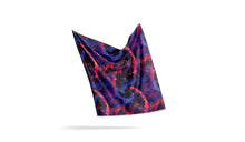 Load image into Gallery viewer, Animal Ancestors Blue Pink Swirl Fabric
