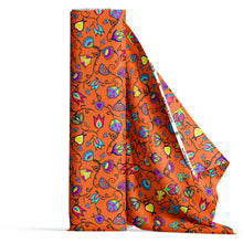 Load image into Gallery viewer, Indigenous Paisley Orange Fabric
