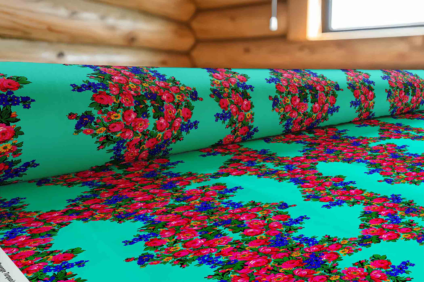 Kokum's Revenge Turquoise Fabric