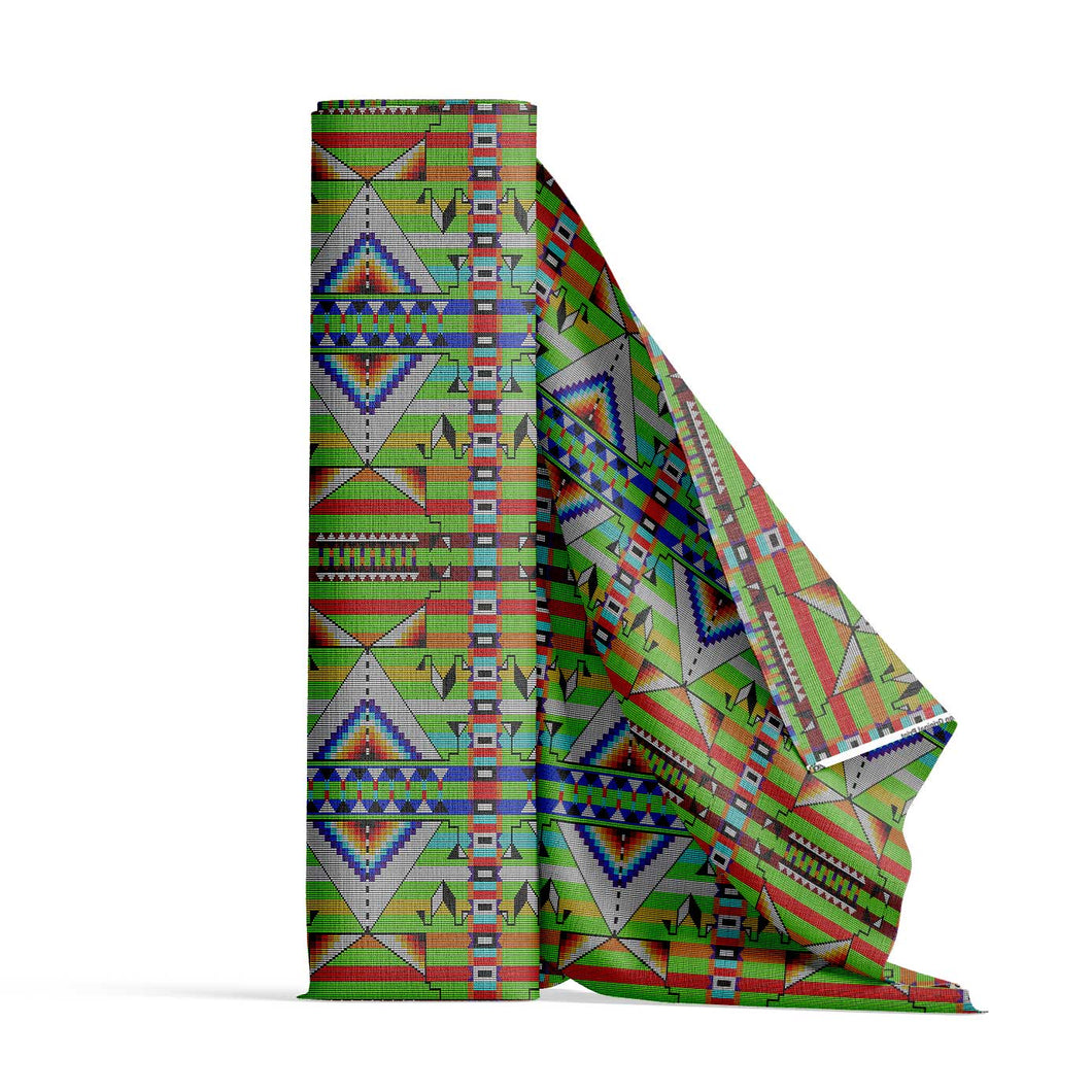 Medicine Blessing Lime Green Fabric