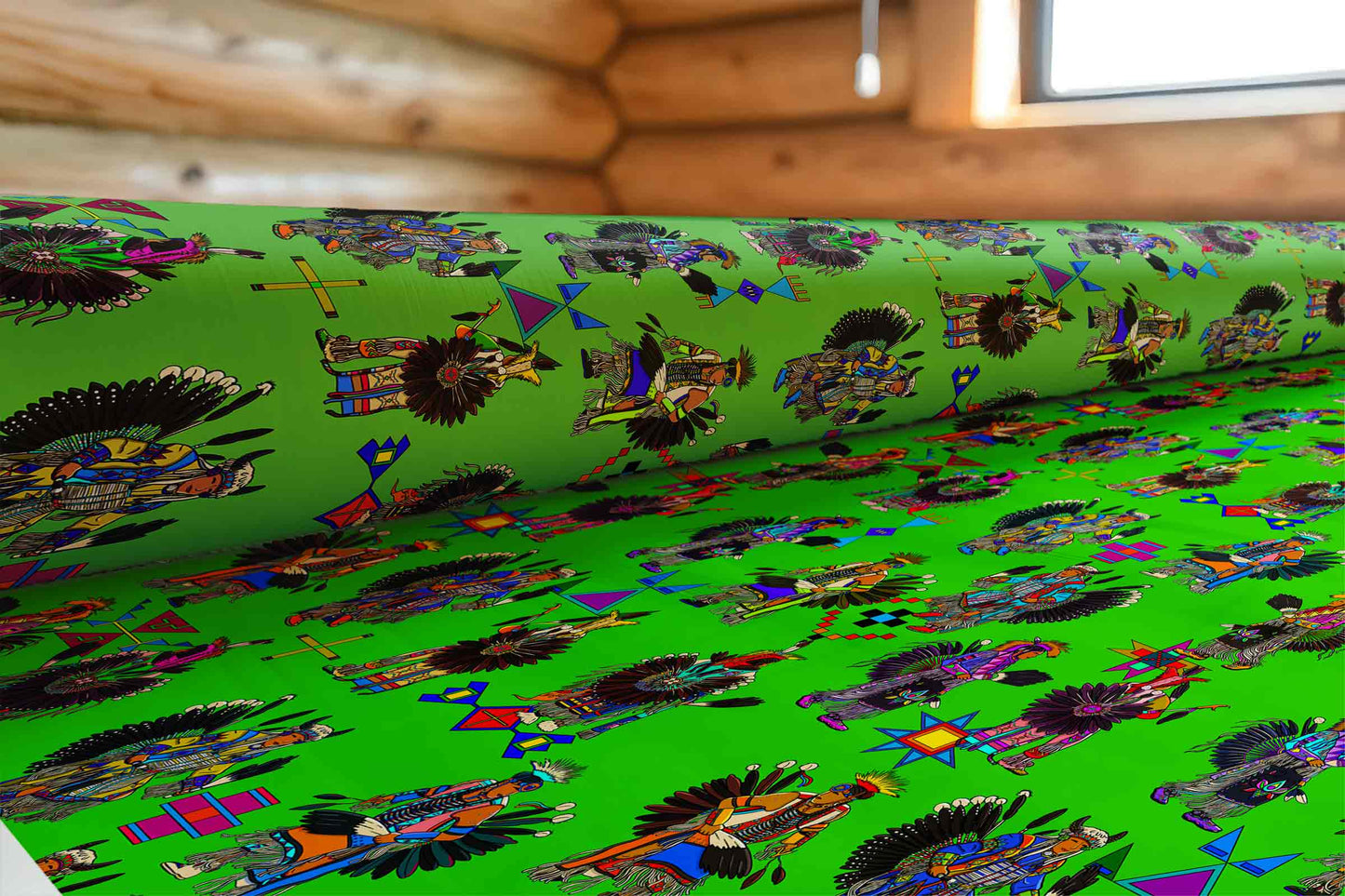 Men's Tradish Dancers Grass Large Fabric