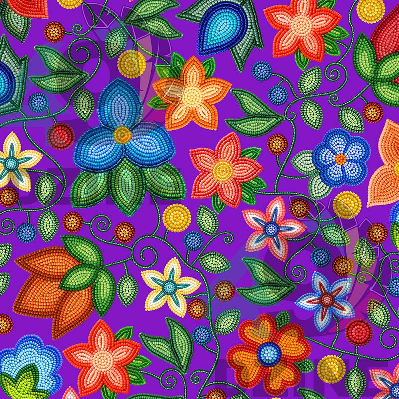 Morning Harmony Purple Fabric