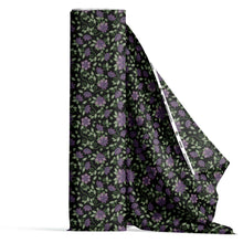 Load image into Gallery viewer, Purple Beaded Rose Fabric
