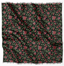 Load image into Gallery viewer, Red Beaded Rose Fabric
