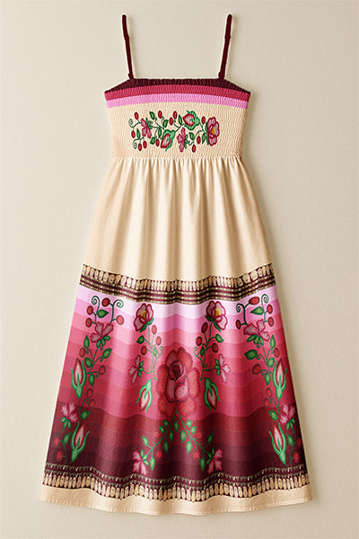 Rose Reverie Smock Top Dress