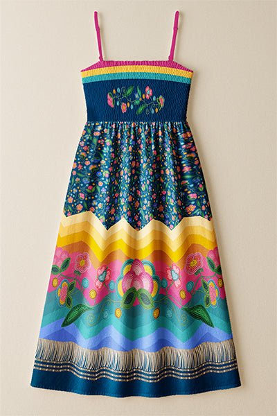Skyberry Serenade 3 Smock Top Dress by 49 Dzine