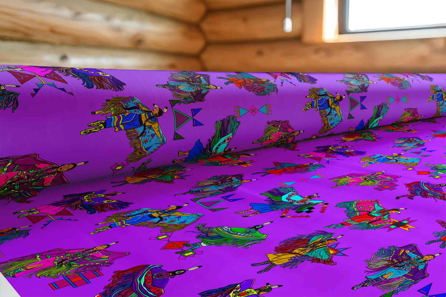 Women's Fancy Dancers Purple Large Fabric