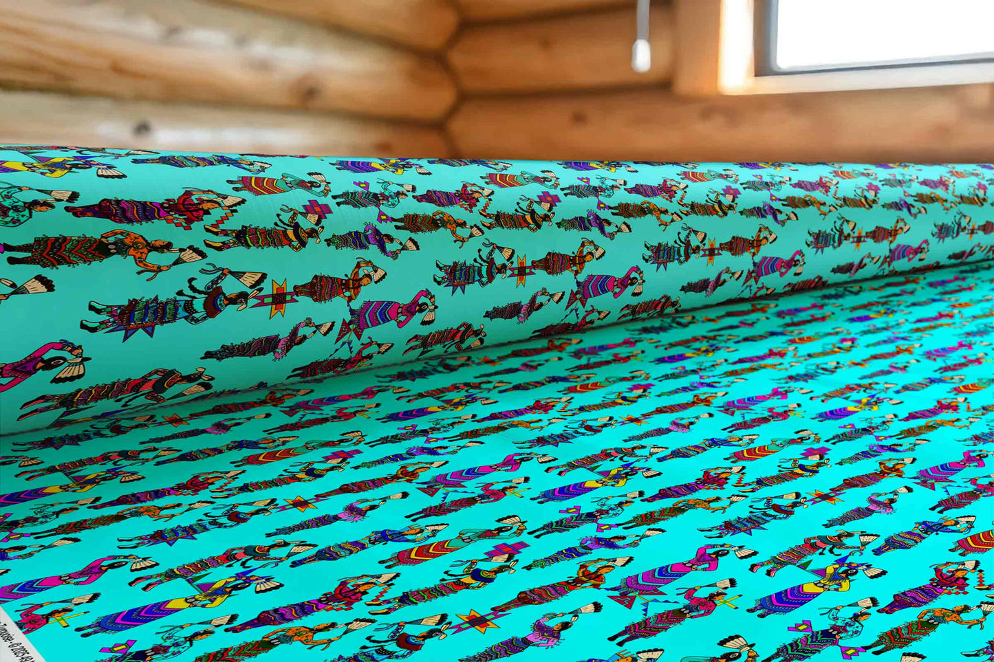 Women's Jingle Dancers Turquoise Small Fabric