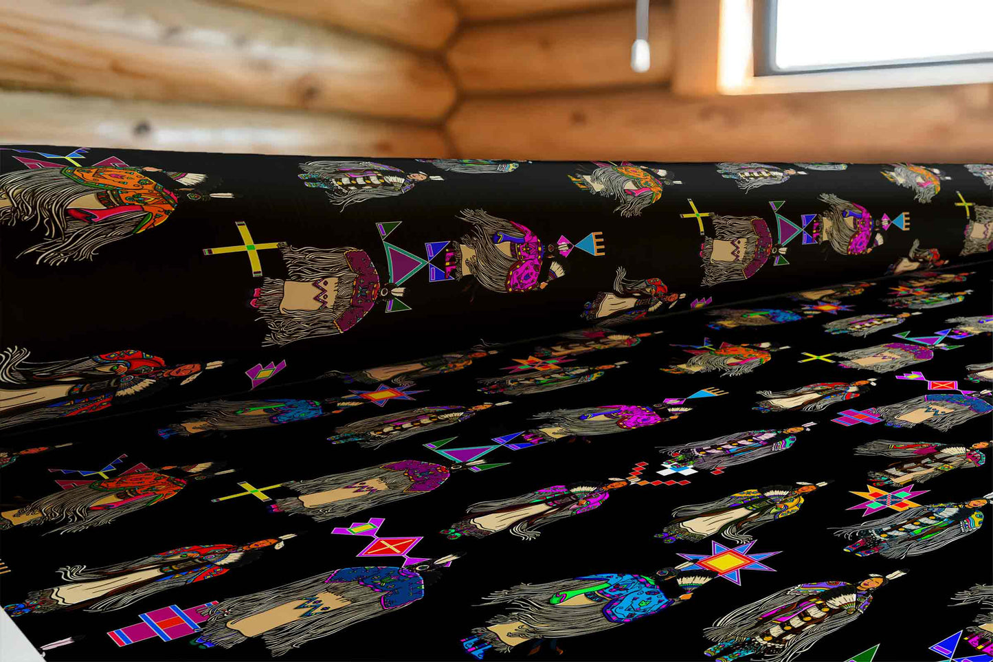 Women's Tradish Dancers Black Large Fabric