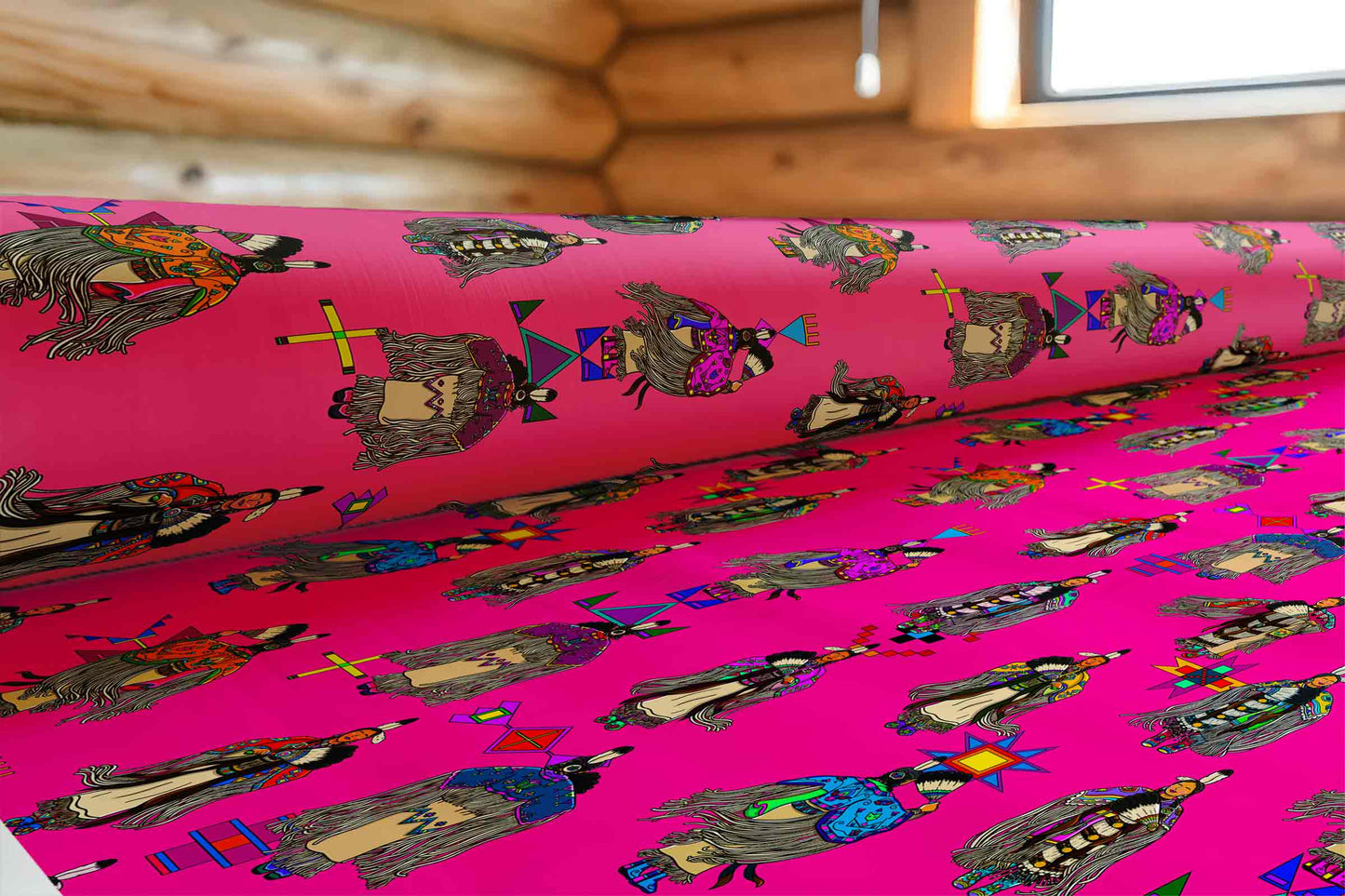 Women's Tradish Dancers Pink Large Fabric