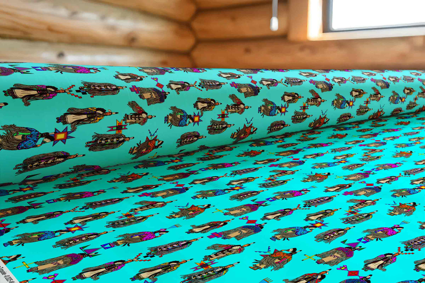 Women's Tradish Dancers Turquoise Small Fabric