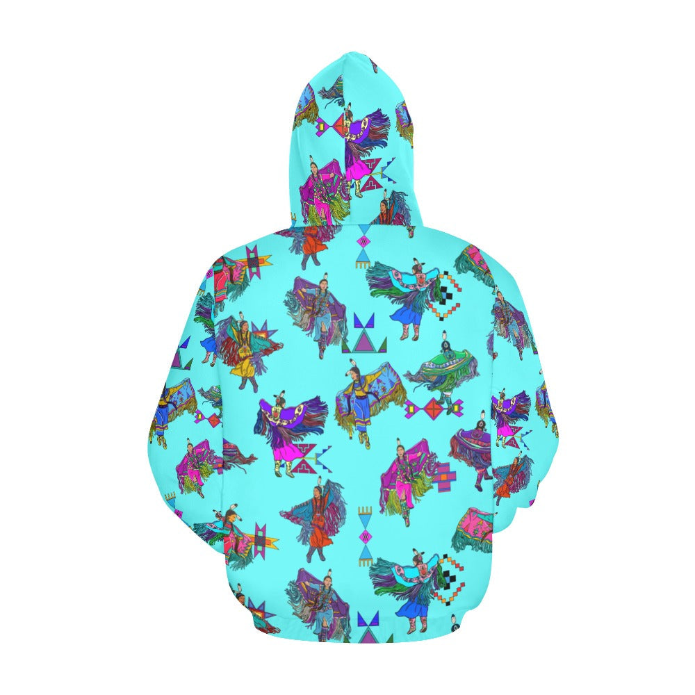Women's Fancy Dancers Turquoise Hoodie for Women