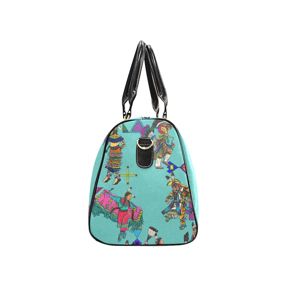 Grand Entry Dancers Eggshell Blue Small Travel Bag