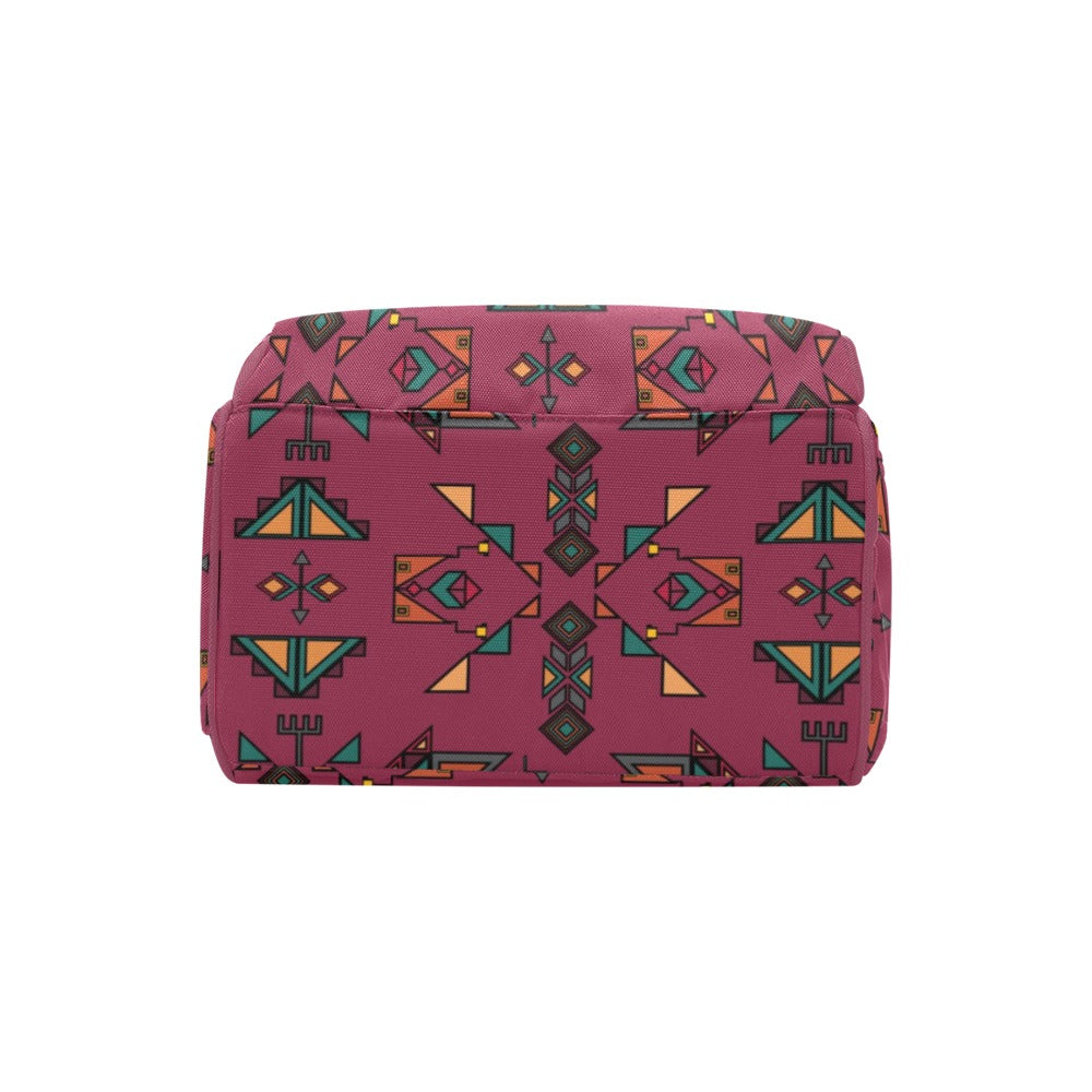 Arrow Dawn Maroon Multi-Function Diaper Backpack/Diaper Bag