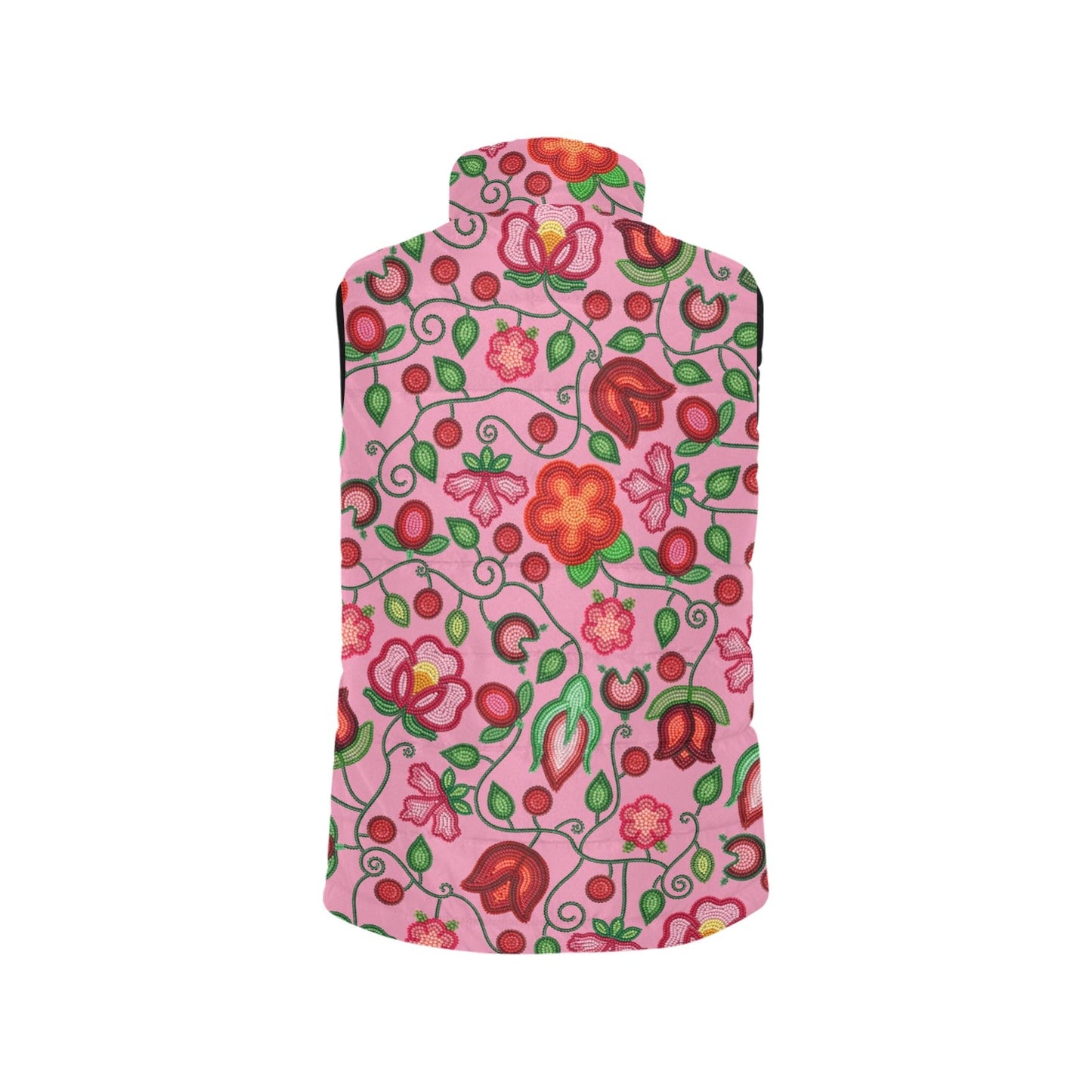 Rose Reverie Pink Women's Padded Vest Jacket