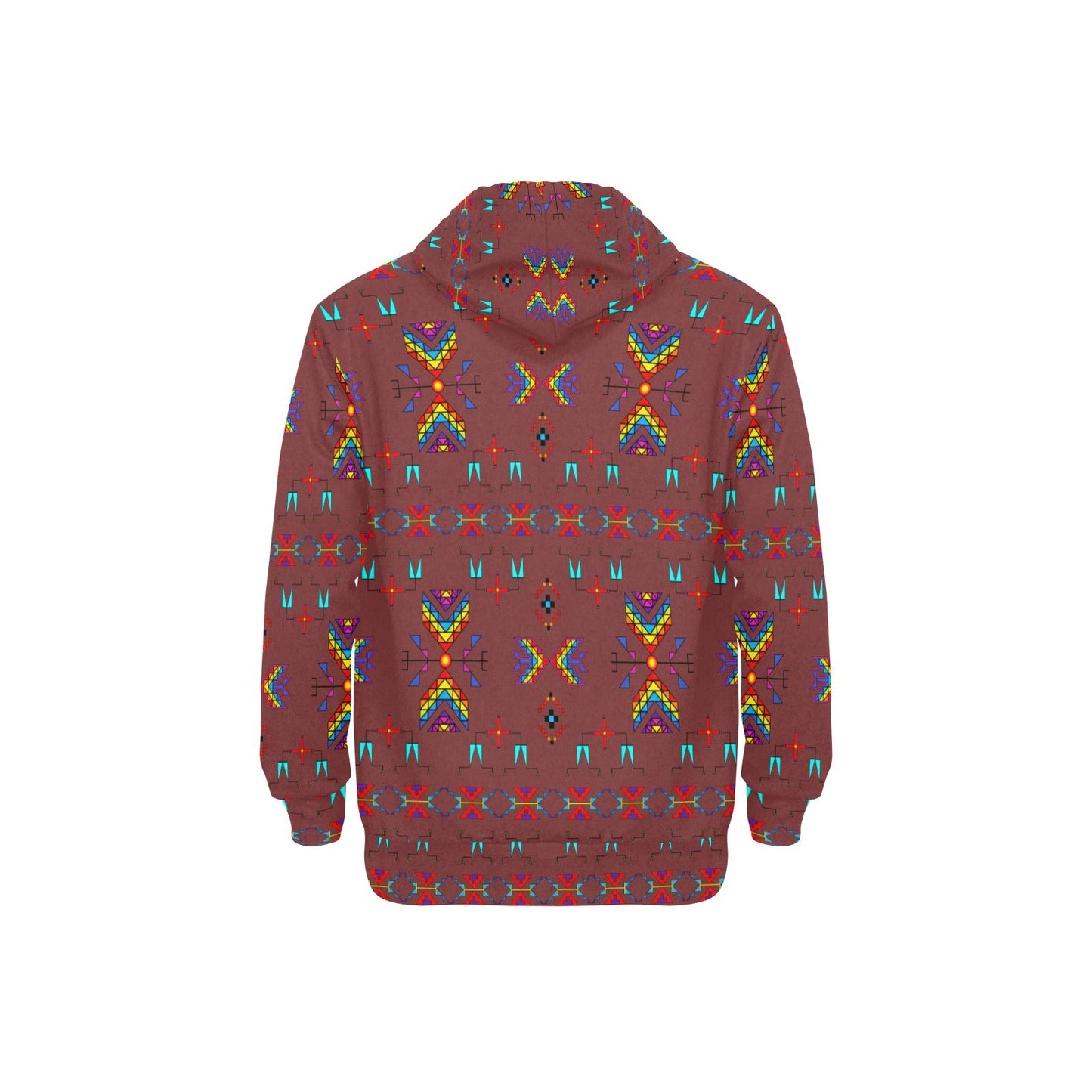 Rainy Chief Rainbow Earth Clay Men's Long Sleeve Fleece Hoodie