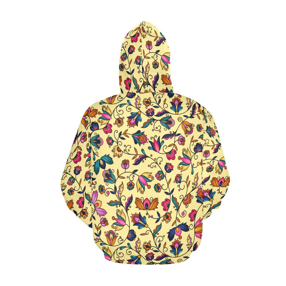 Copper Prairie Petals Yellow Hoodie for Men