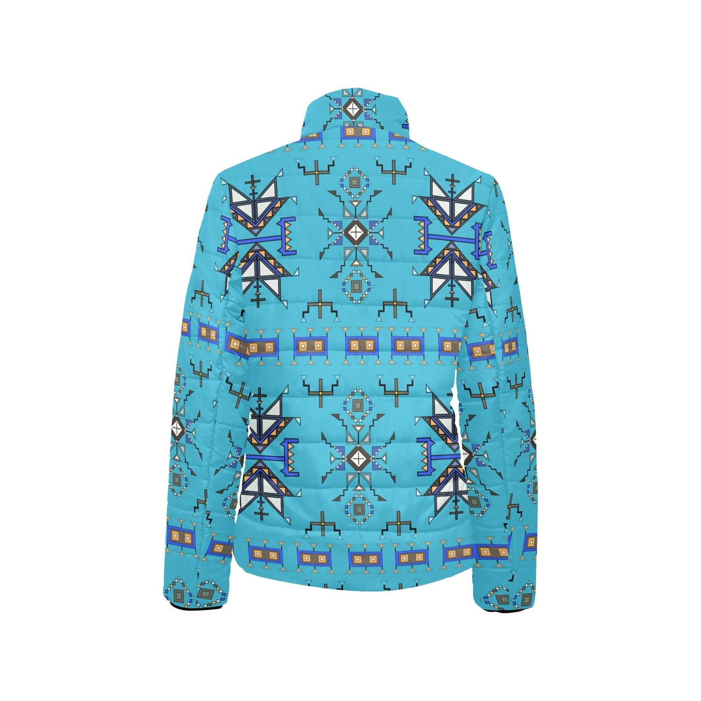 Eagle Strike Blue Women's Stand Collar Padded Jacket