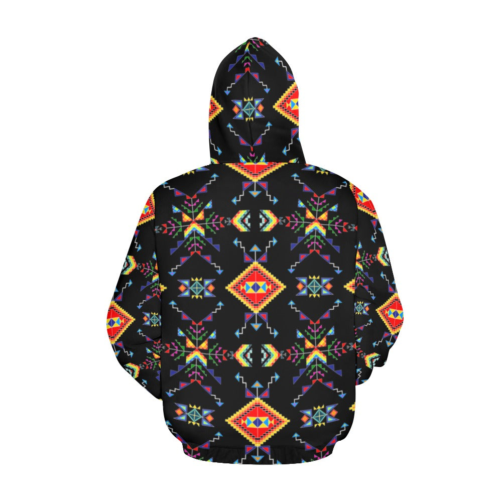 Buffalo Jump Black Hoodie for Women